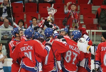 Karjala-turnaus p��ttyi Tsekin juhliin.Arkistokuva: Kari Saha / UrheiluOulu